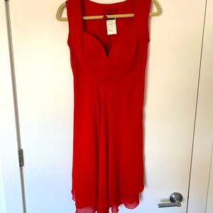 NWT 90’s Valentino Red Silk Dress